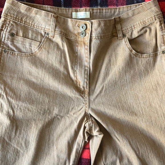 Christopher & Banks camel stretch jeans size 10 - Picture 1 of 5